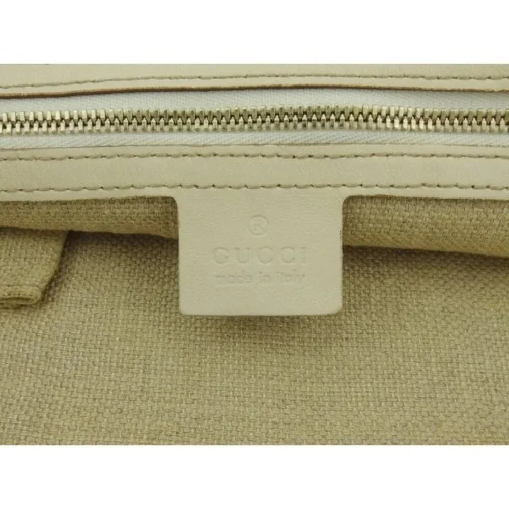 GUCCI Shoulder Bag Beige Brown Yellow Gold Women 154401 Authentic secondhand - Picture 5 of 8